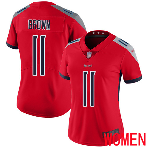 Tennessee Titans Limited Red Women A.J. Brown Jersey NFL Football 11 Inverted Legend